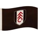 image 1 of Fulham FC Crest Flag - Black/White/Red - One Size (UTTA9638)