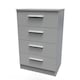 image 4 of Trent 4 Drawer Midi Chest of Drawers in Dusk Grey (Ready Assembled) | Grey | Dusk Grey
