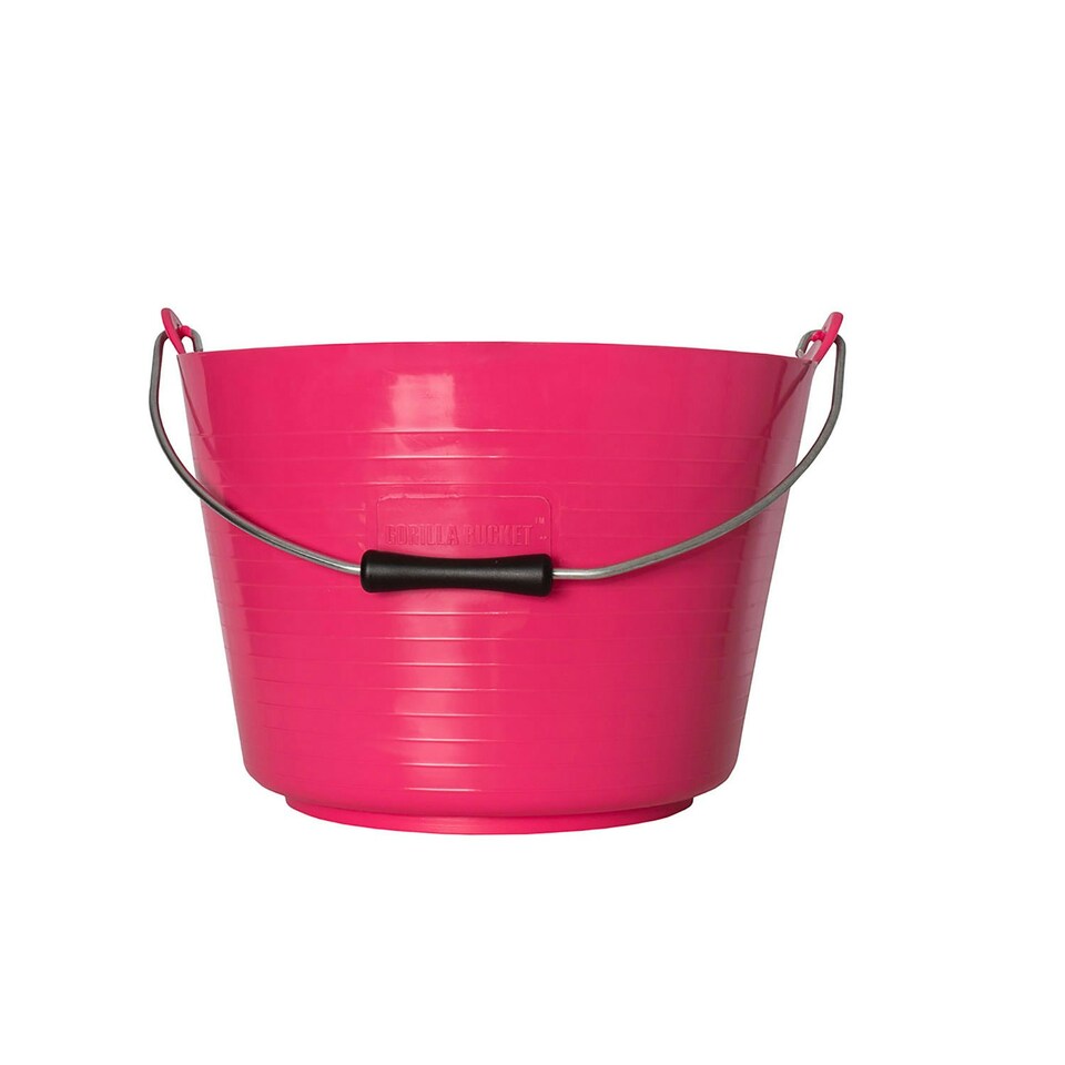 Red Gorilla Horse Feed Bucket - Pink - 22L