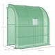 image 7 of Outsunny Walk-In Lean to Wall Greenhouse w/Window&Door 200Lx 100W x 215Hcm Green