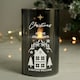 image 3 of Personalised Christmas Smoked Glass LED Candle Black | One Size