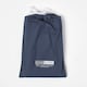 image 5 of Homescapes Navy Cotton Fitted Cot Sheets 200 Thread Count, 2 Pack Blue | One Size