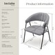 image 6 of Dining Chair Bedano - woven fabric, padded, 150 kg load capacity | Grey | grey | 2