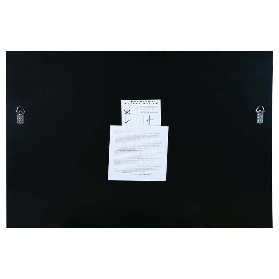 image 1 of The Moderni - All Glass Modern Bevelled Square Wall Mirror 27" X 27" (70x70CM) N/A