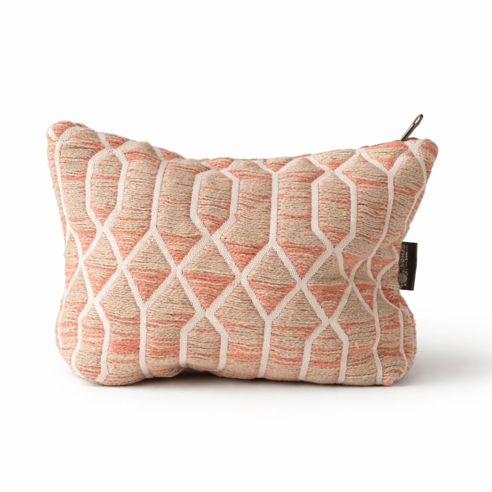 image 1 of Serenityy Nomad Sari Toiletry Bag - Rose Lattice