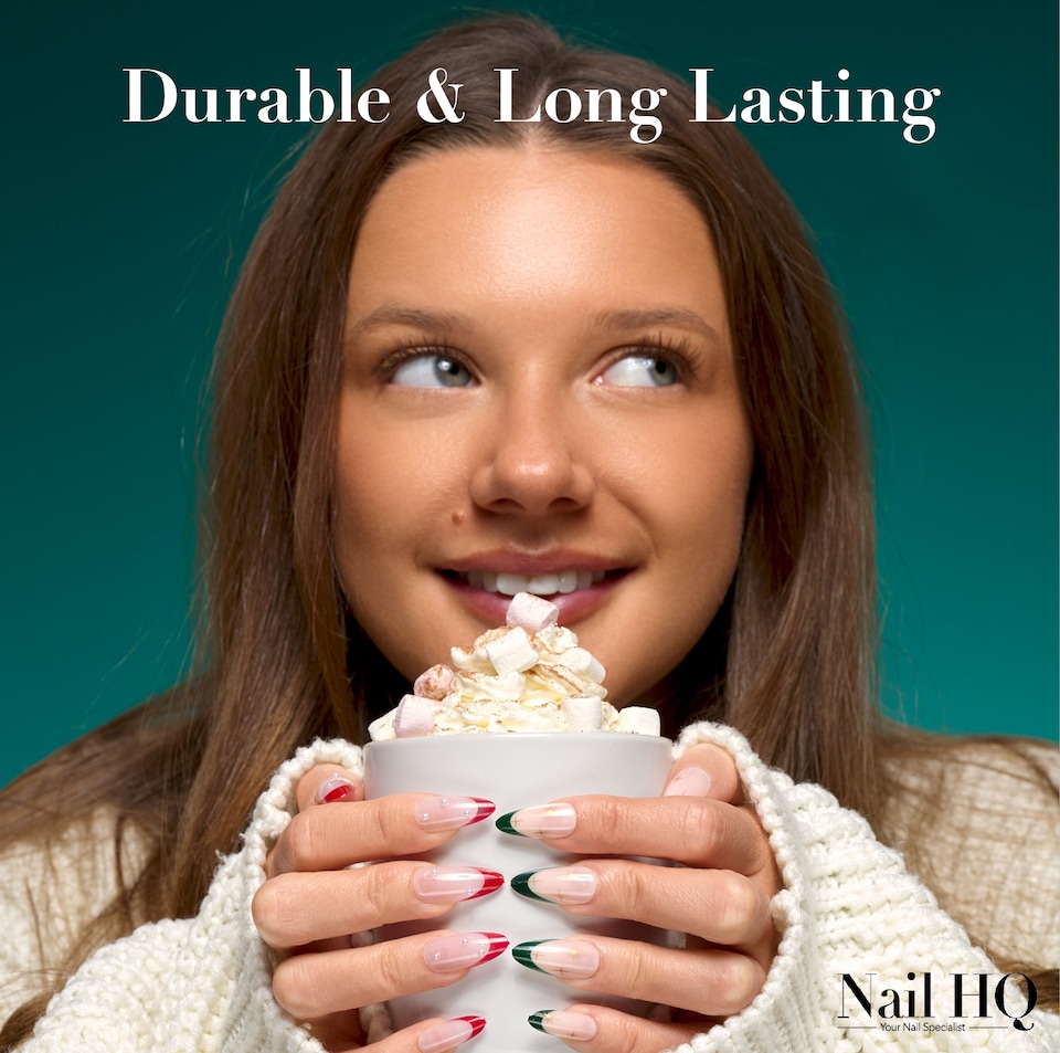 image 1 of Nail HQ Press On Nail Set - Nights at the North Pole