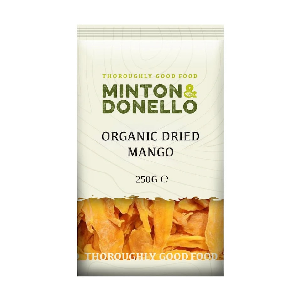 image 1 of Minton & Donello Organic Dried Mango Strips 6 x 250g