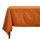 image 1 of Homescapes Burnt Orange Cotton Tablecloth - 137 x 228 cm Orange