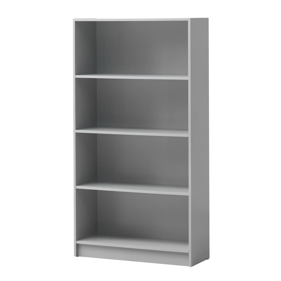 image 1 of Essentials Tall Bookcase Light Grey Finish
