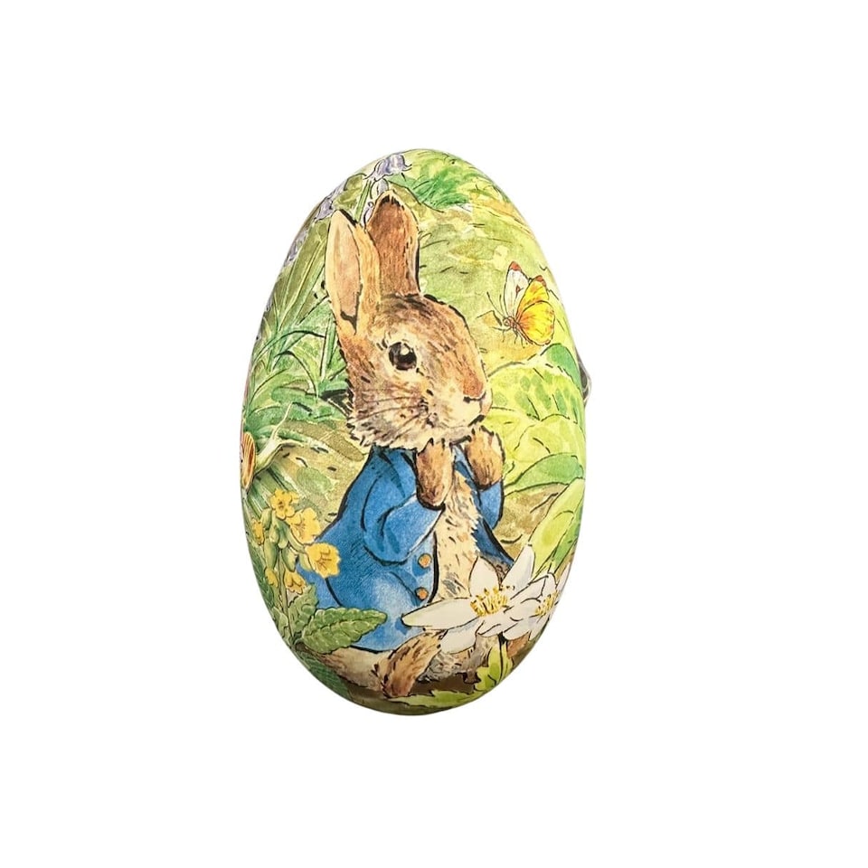 image 1 of Elite Tins Peter Rabbit Easter Egg Tin with Jelly Beans - Choice of Design