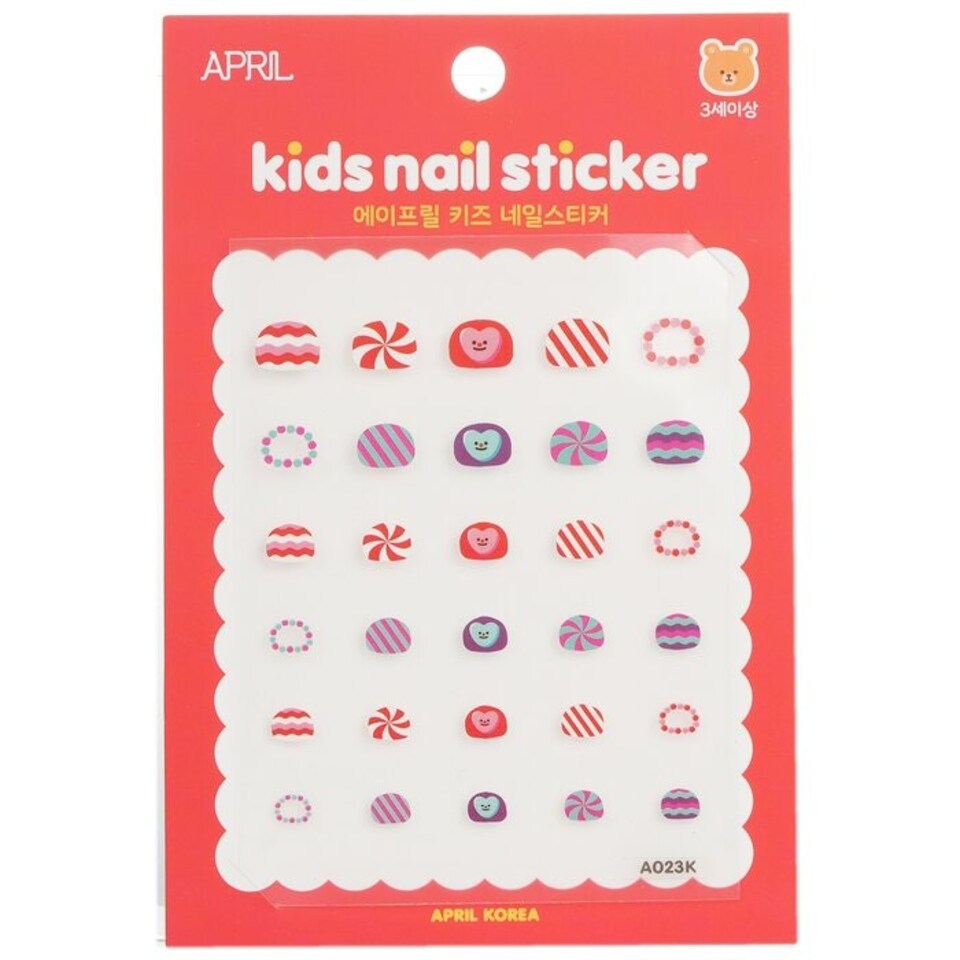 image 1 of April Kids Nail Sticker - # A023k - 1pack Multi