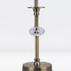 image 5 of Antique Brass Table Lamp with Facet Detail and Ochre Shade Bronze | Red