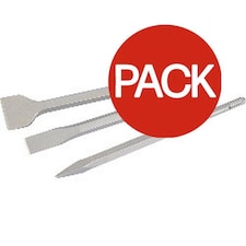 Draper Spring Caning Chisel (Pack of 3) - Silver - 220mm