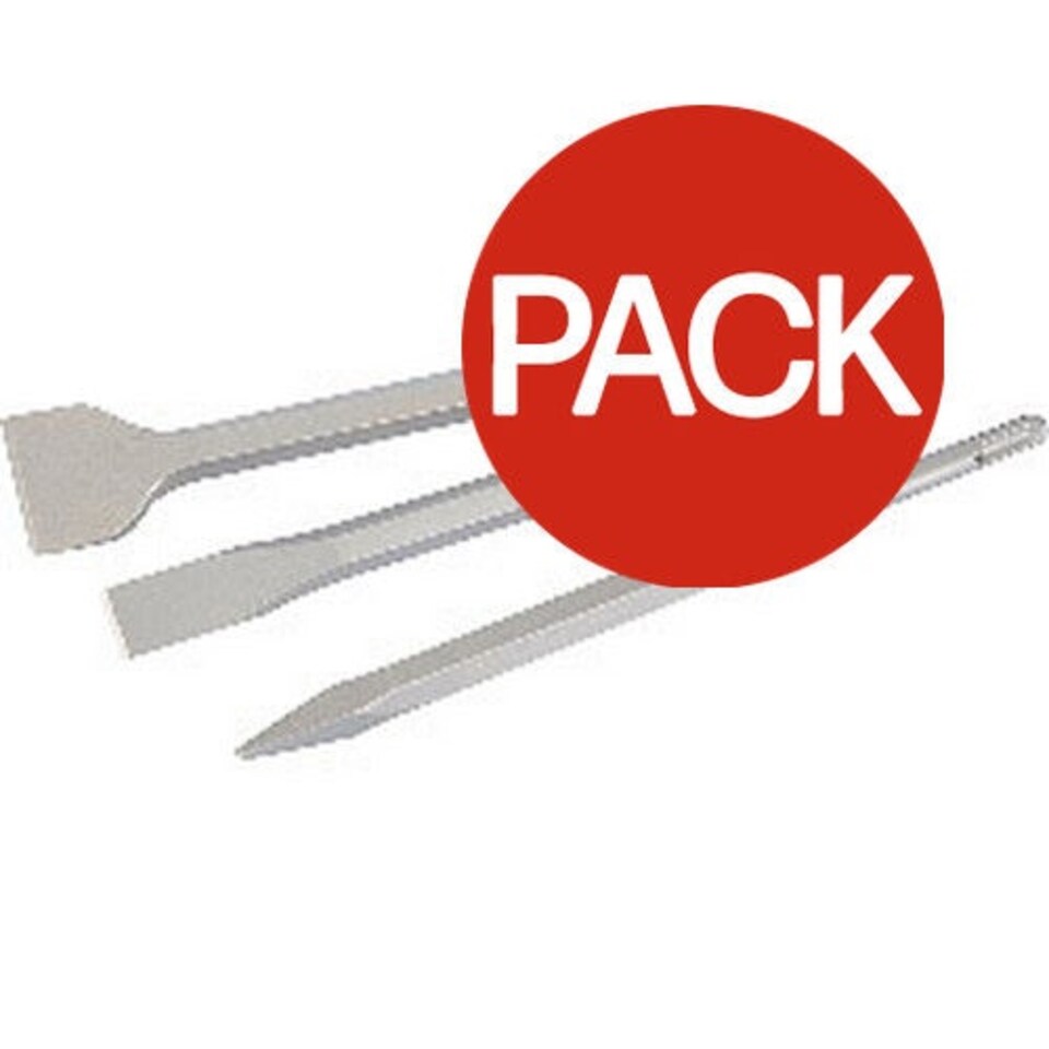 Draper Spring Caning Chisel (Pack of 3) - Silver - 220mm