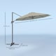 image 5 of Outsunny 3 x 3(m) Cantilever Parasol Garden Umbrella with Base Light Grey Grey | Light Grey