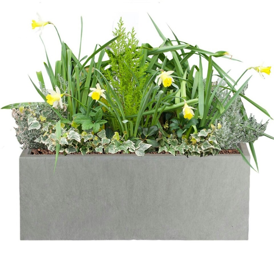 image 1 of Window Box Light Concrete Grey Garden Planter L40 W17 H17.5 cm, 16 ltrs Cap.