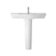 image 1 of Spirit Ceramic Square Basin Full Pedestal Tap Not Included 850mm | White | White | 465 x 850 x 820mm