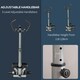 image 8 of HOMCOM Adjustable Twist Stepper Step Machine For Home Gym Aerobic Workout