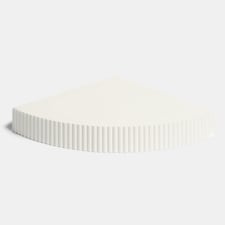 OHS Ribbed Corner Shelf Wall Mounted Storage Space Saving Modern