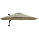 image 1 of Outsunny Sun Parasol with Vent, Wall Umbrella for Patio, Garden, Pool Brown | Khaki