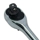 image 2 of 1/2in Drive Straight Headed Ratchet 90 Teeth Quick Release With Rubber Grip