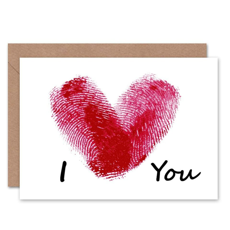 image 1 of Love You Heart Romance Anniversary Valentines Day Card