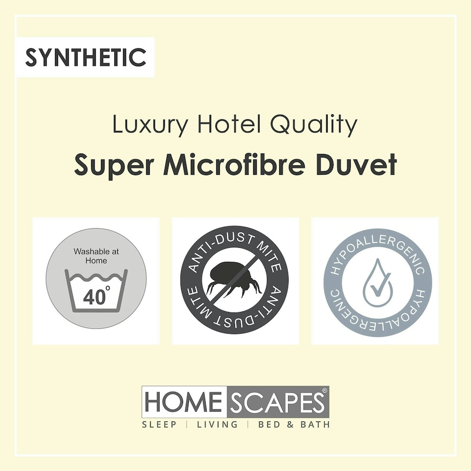 image 1 of Homescapes Super Microfibre 10.5 Tog Children's Duvet