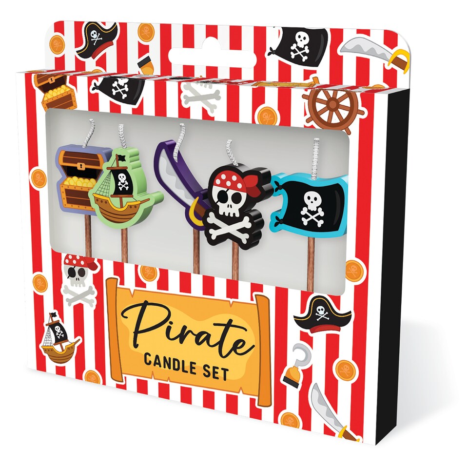 image 1 of Novelty Cake Candle Set - Pirate