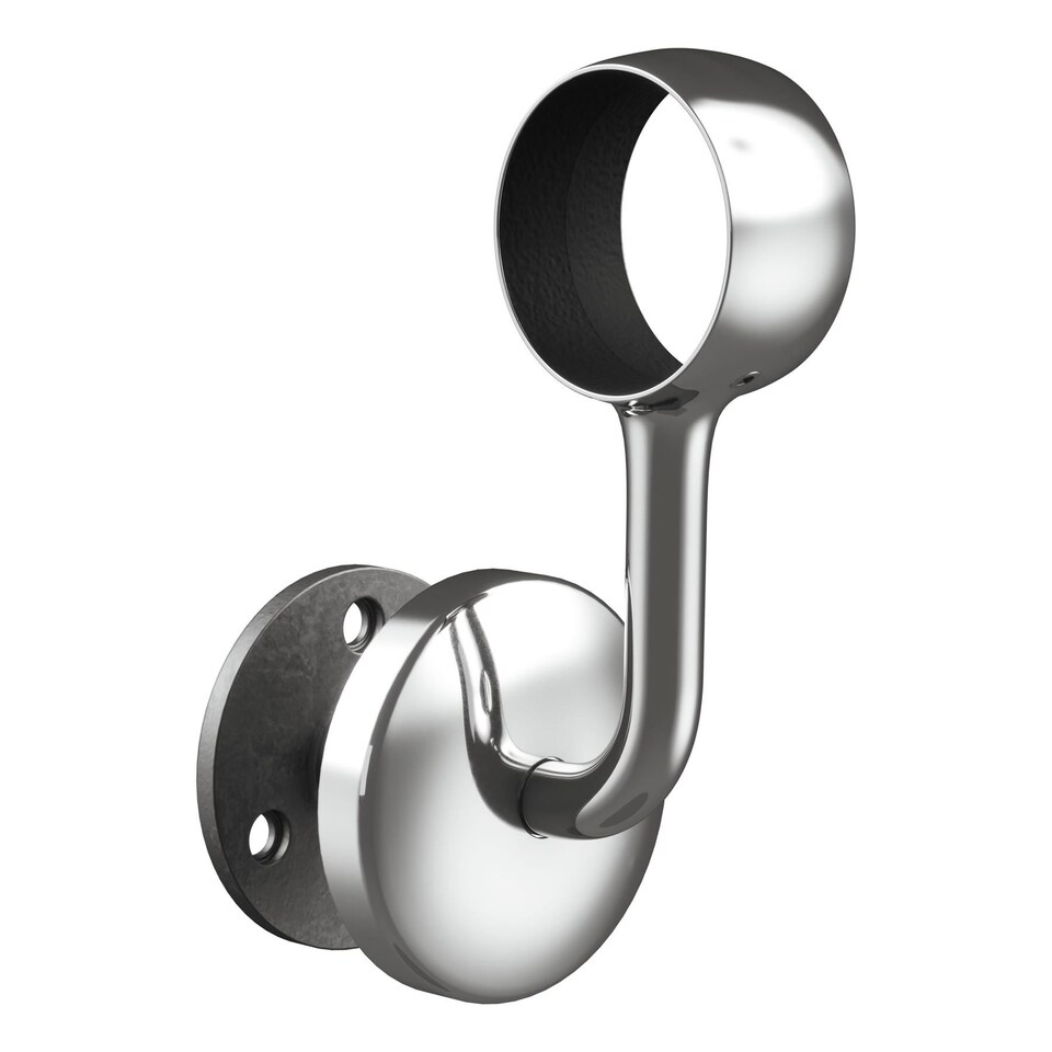 image 1 of Rothley Bannister Staircase Handrail Wall Bracket Polished Chrome 40mm