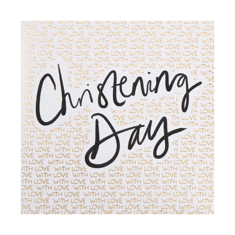 image 1 of Hallmark Christening Card - Inkwave Typography Design