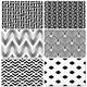 image 2 of Geometric Black & White Collection (Placemat & Coaster Set)