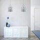 image 6 of Polished Chrome 3 Light Lantern Style Pendant Chrome | Clear