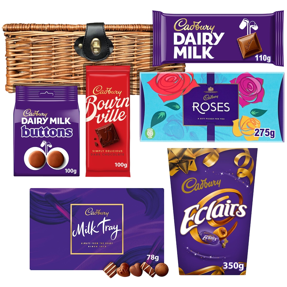 image 1 of Cadbury Classic Chocolate Hamper Basket