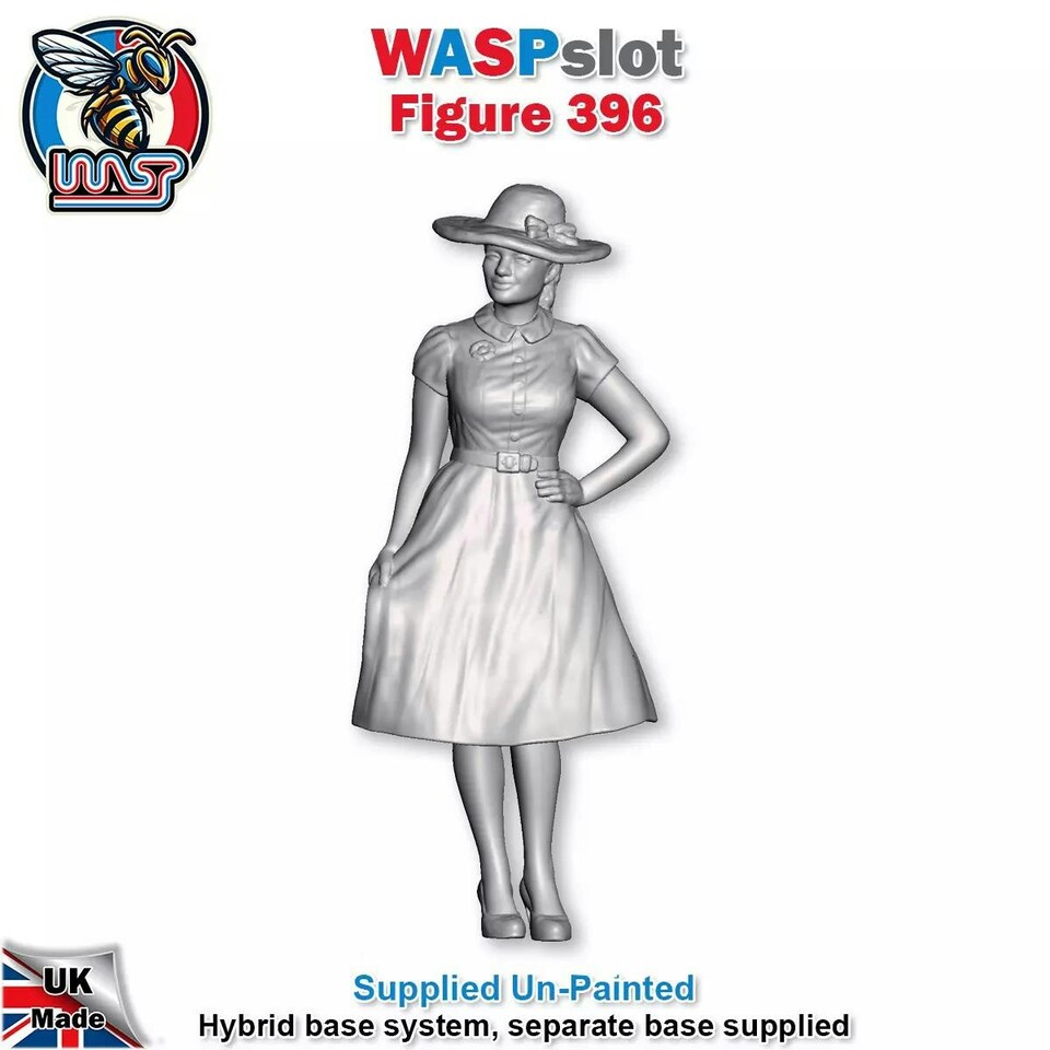 image 1 of Trackside Unpainted Figures Spectator Ladies x 3 Scenery Set 130 1:32 Wasp