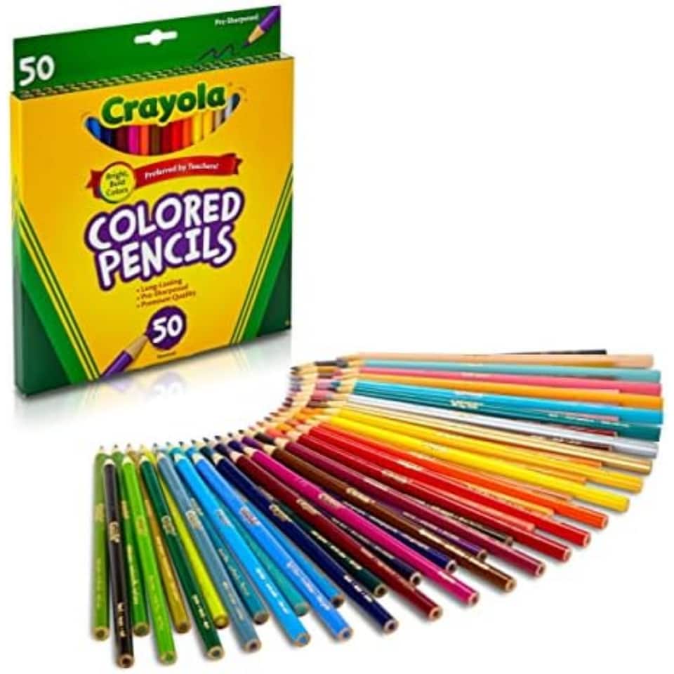 image 1 of Crayola Coloured Pencils 50 Count