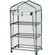 image 1 of Greenhouse - with wheels, 3 shelves, tarpaulin cover, 69 x 49 x 133 cm