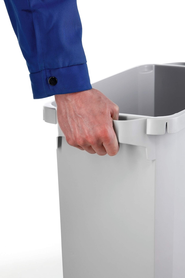 image 1 of Durable 60L Waste Bin Yellow | Rectangular Recycling Bin | Food Bin | DURABIN | Yellow