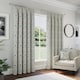 image 2 of Enhanced Living Blue Floral, 100% Blackout, Thermal Curtains with Tape Top Header (PAIR) - 65 x 90 inch (165 x 229cm)