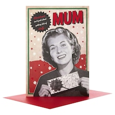 Mum Christmas Card "Eating and Drinking"
