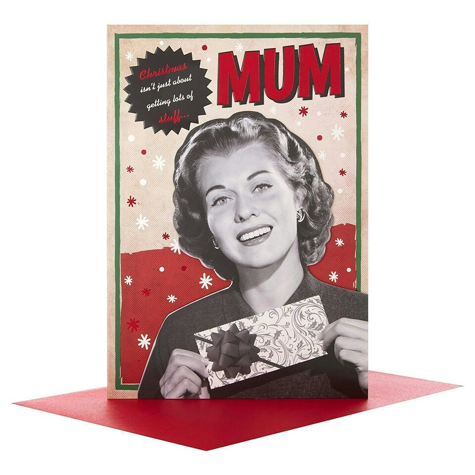 image 1 of Mum Christmas Card "Eating and Drinking"