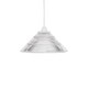 image 3 of Set of 2 Barnes - Clear 25cm Fluted Glass Pendant Shades | Clear | Medium | 2