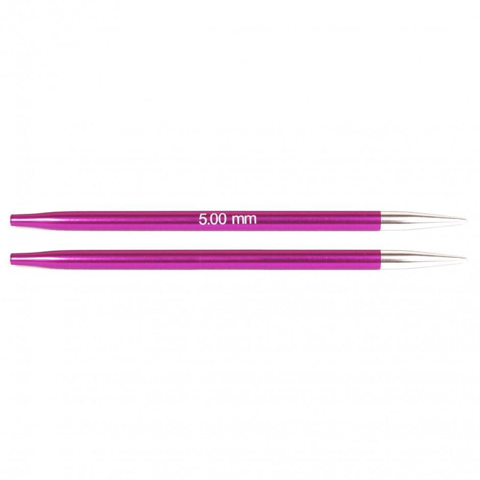 KnitPro ZING N IC 5 - Zing: Knitting Pins: Circular: Interchangeable: Standard: 5.00mm in Silver