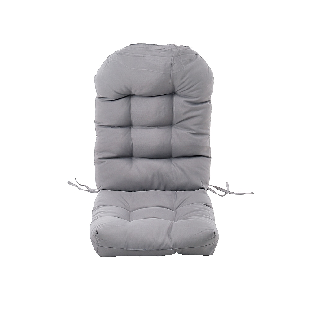 Living and Home Outdoor Waterproof Tufted Swing Seat Cushion - Light Grey 110x48cm | Grey | Light Grey