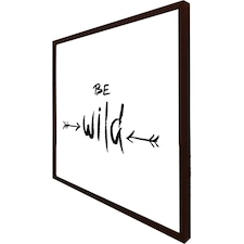 Be wild. inspirational quote (Picture Frame) Brown | M