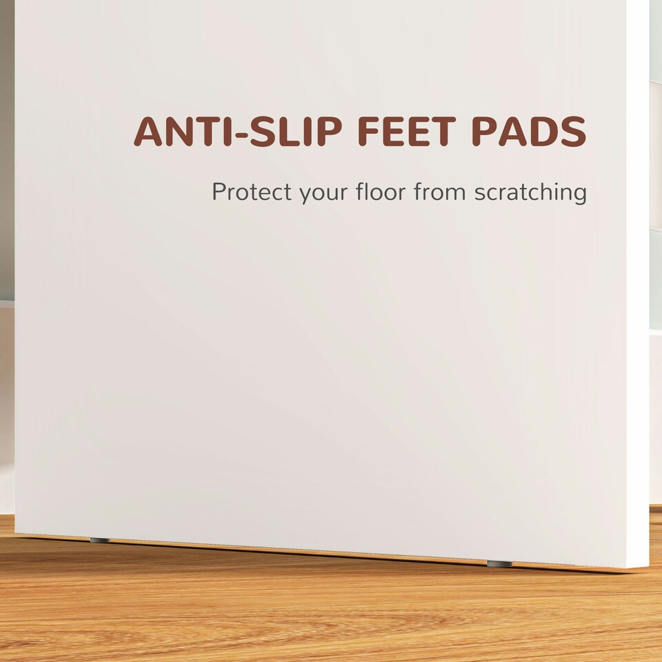 image 1 of HOMCOM Dressing Table with Mirror, LED Lights, Drawers, for Bedroom, White