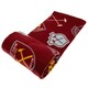 image 2 of West Ham United FC Fleece Blanket - Maroon/Blue/Yellow - One Size