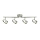 image 2 of Baird 4 Light Polished Chrome & White LED Ceiling Spotlight Bar