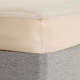 image 1 of OHS Plain Fitted Bed 25cm Deep Elasticated Sheet, Super King - Natural