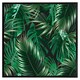 image 2 of Tropical leaves on black (Picture Frame) Brown | XS
