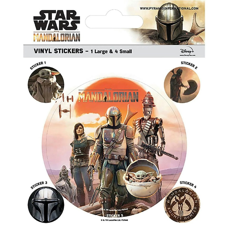 image 1 of Star Wars: The Mandalorian Legacy Stickers - Multicoloured - One Size